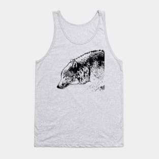 Timber wolf, simply black Tank Top